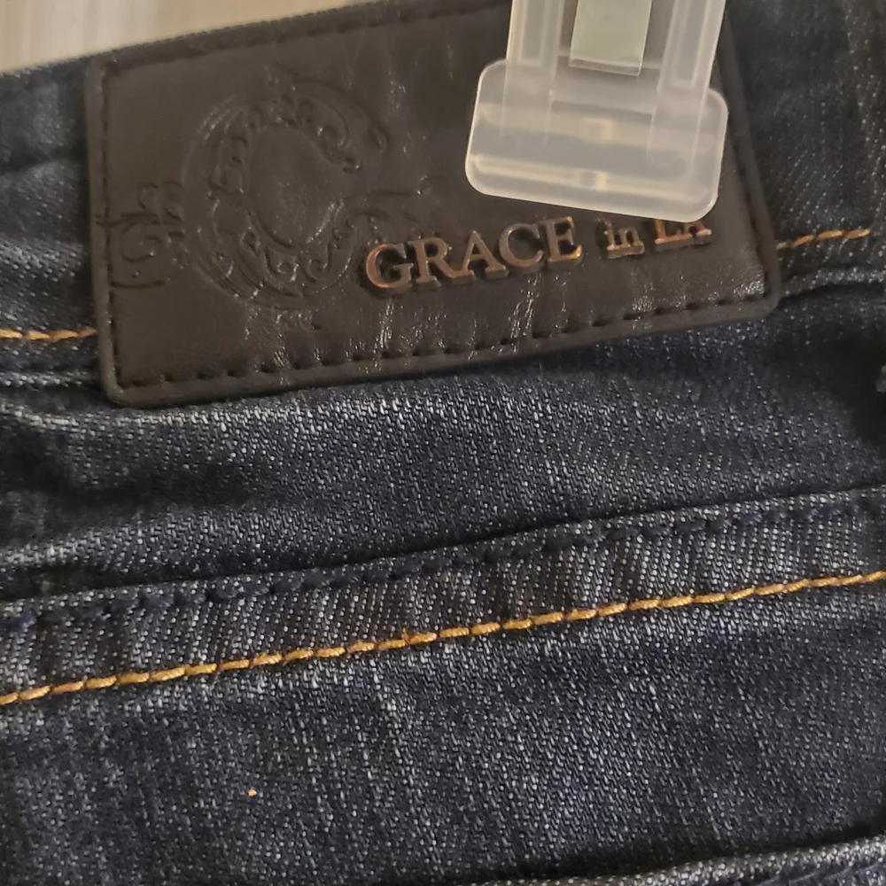 Grace Dark Blue Boot Cut Size 29 Long Jeans - Picture 3 of 4